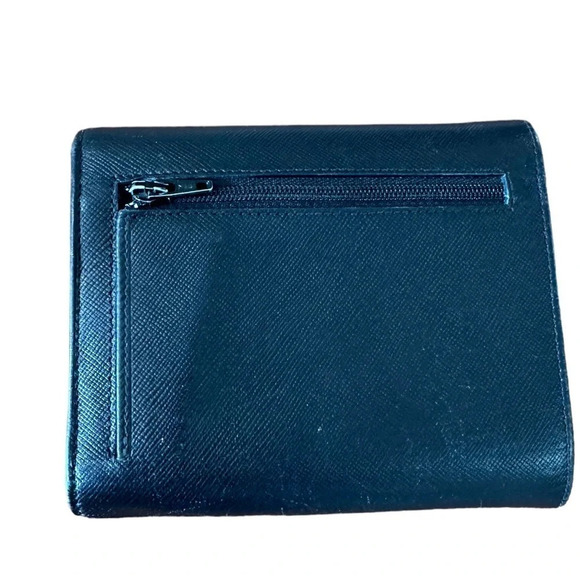 Authentic PRADA Milano Black Saffiano Leather Compact Wallet - Picture 7 of 9